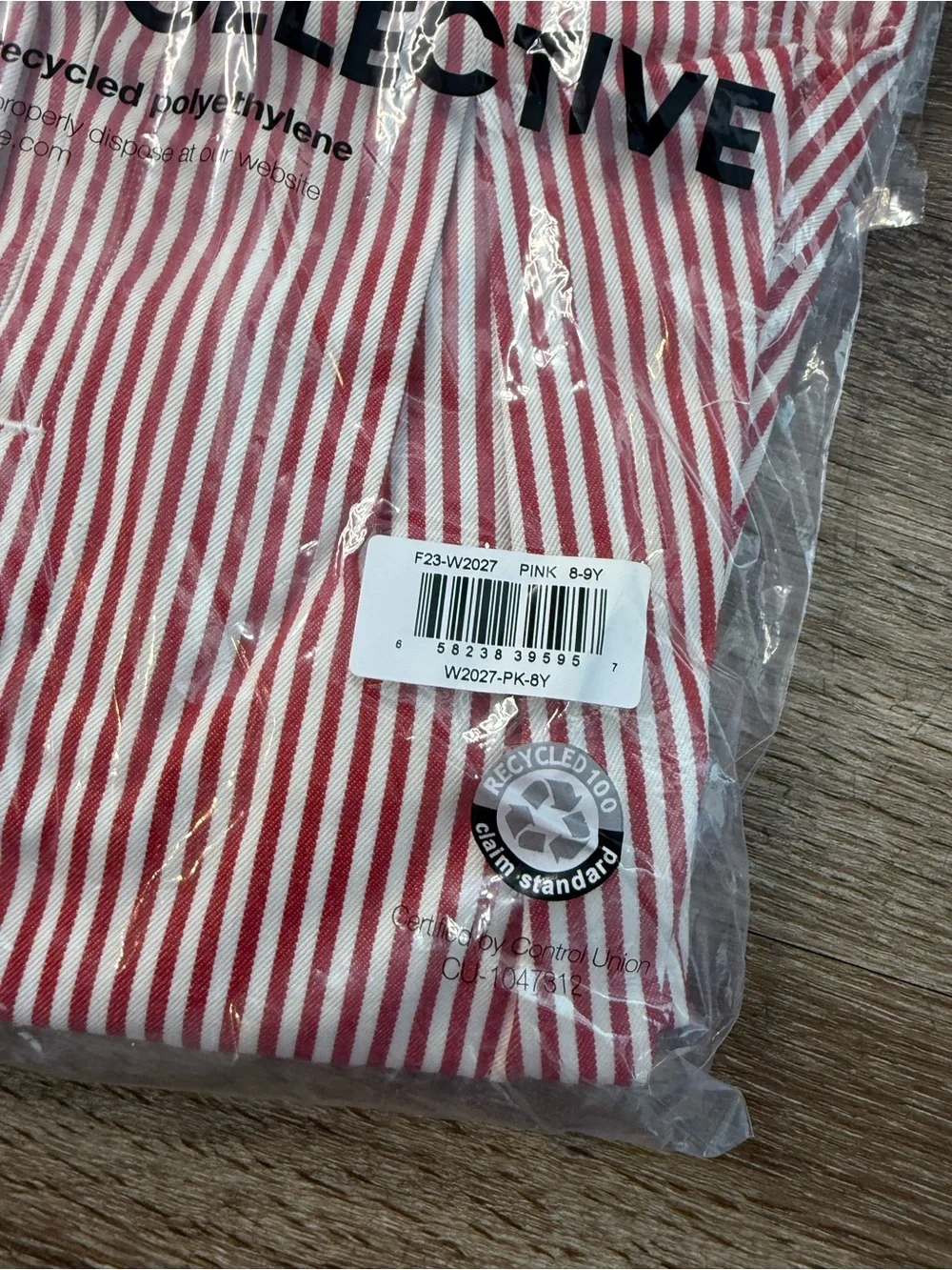 NWT The Sunday Collective Red and White Striped Overalls